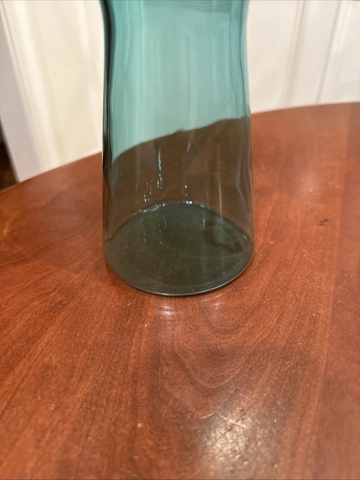 Jarra jarra de vidrio IITTALA Finlandia Kartio Kaj Franck verde azulado oscuro/azul marino Foto 3 de 3