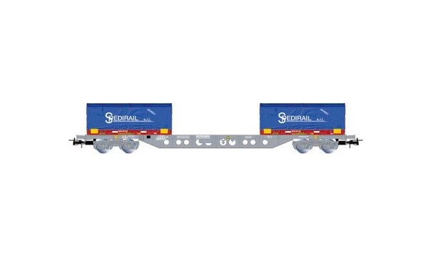 Jouef 4-Achs. 60\' Containerwagen Novatrans Coils Spedirail, Ep. V Sncf-image
