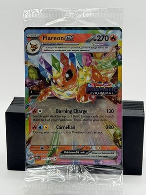 Flareon ex 014/131 Prismatic Evolutions Stamp Sealed Surprise Box Promo 643