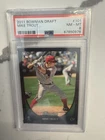 2011 Bowman Draft Picks & Prospects Mike Trout #101 PSA 8 (Small Crack Top Slab)
