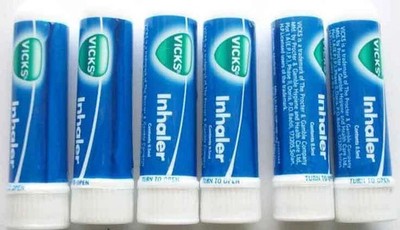 Vicks Inhaler for Nasal Congestion Cold Allergy Blocked Nose instant Relief, 6x