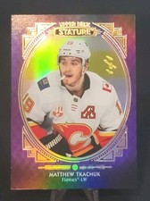 Matthew Tkachuk 2020-21 UD Stature 1/1 Portrait Variant Purple One Of One