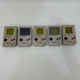 Lot of 5 Broken Nintendo Game Boy Handheld Consoles Only As-Is for Parts/Repair