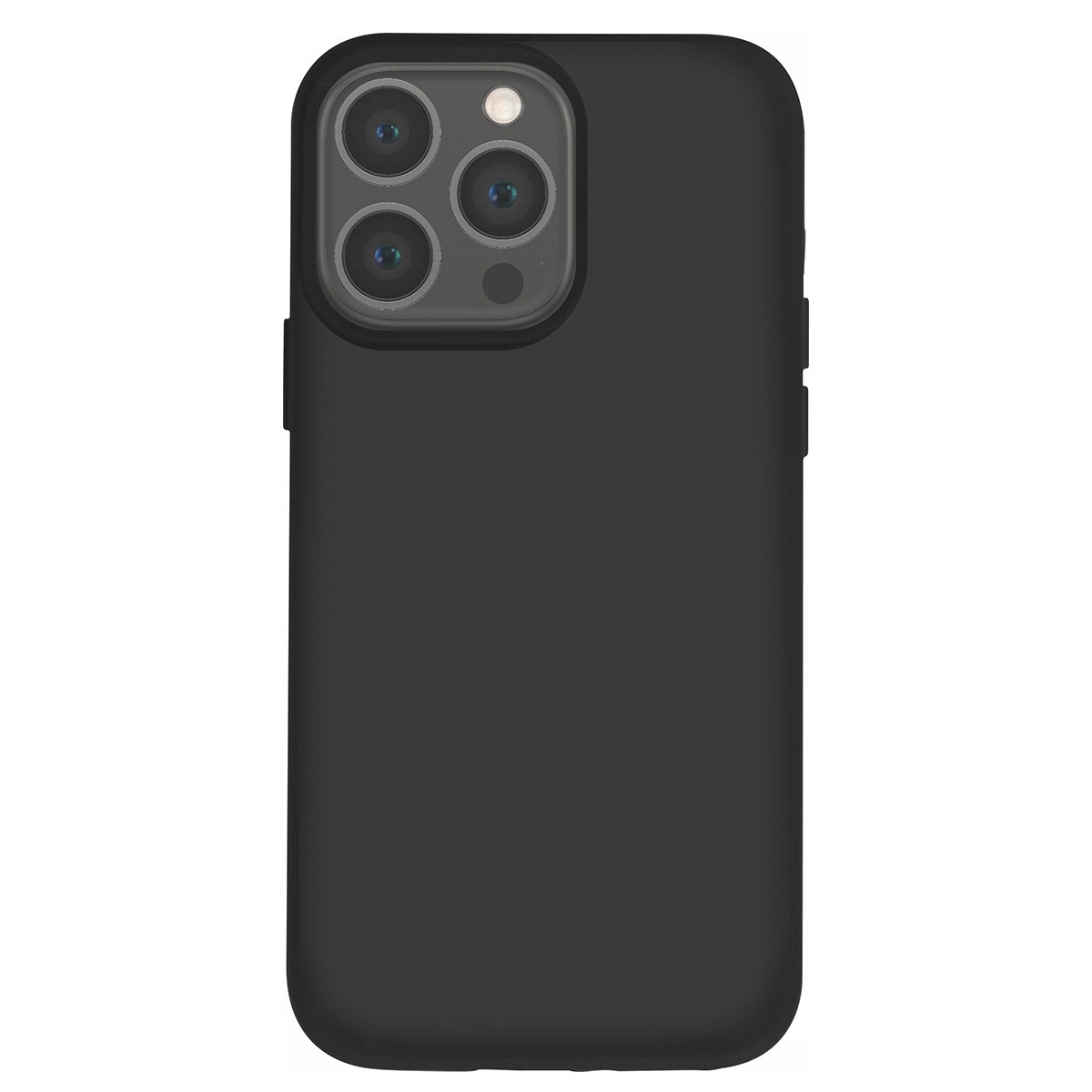 Coque iPhone 13 Pro Jaym en silicone noir avec doublure microfibre