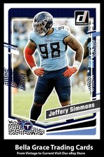2023 Panini Donruss Jeffery Simmons #286 Tennessee Titans NFL Football