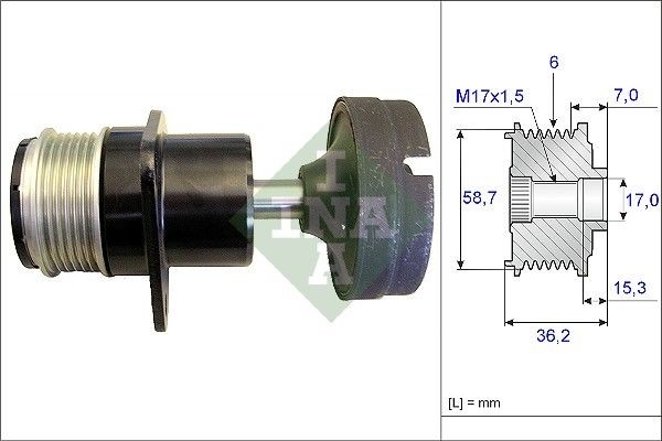 Overrunning Alternator Pulley 535015710 INA Clutch 01477441 1133969 1144182 New - Image 38