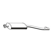 ERNST Mittelschalldämpfer für MERCEDES W203 S203 C180/200/230 Kompressor M271