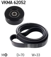 NEU - SKF VKMA62052 Keilrippenriemensatz Passend FüR Nissan