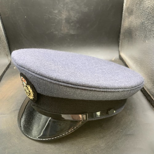 Original British RAF Royal Air Force Peaked Cap & Badge - Size 58 - Picture 3 of 11