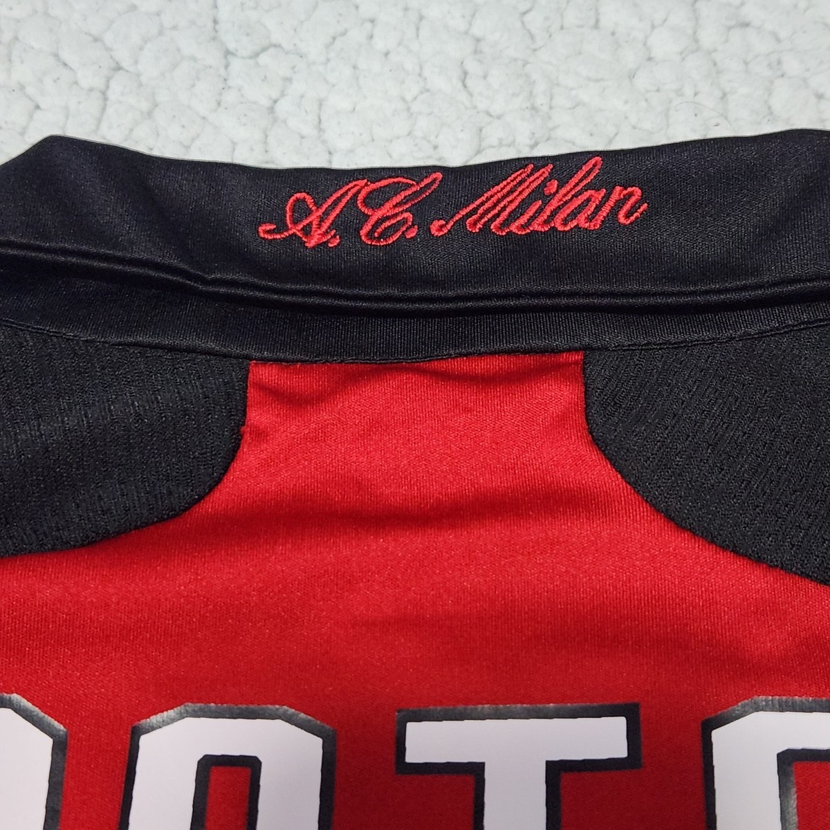 Alexander Pato #7 AC Milan Adidas 2007/2008 Home Soccer Jersey