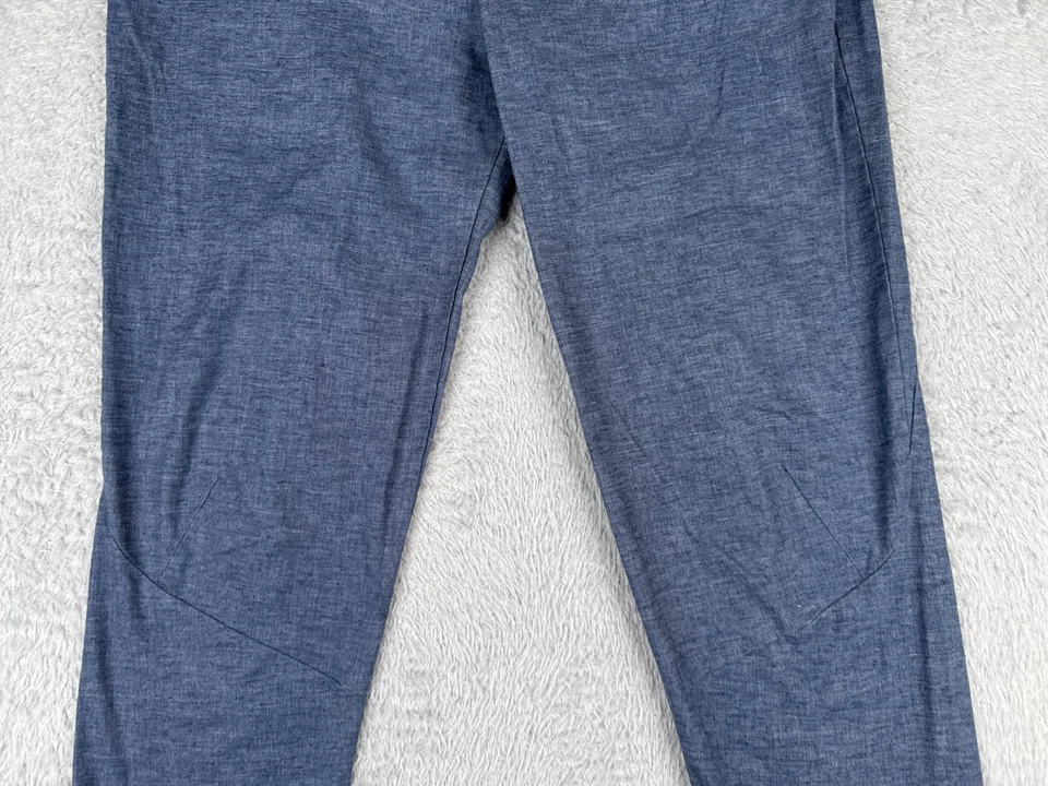 Patagonia Pants Womens 34 Blue Gray Hampi Rock Pants Hemp Blend Lightweight Hike - Image 3 of 4