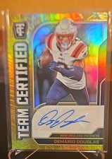 2024 Panini Totally Certified Demario (Pop) Douglas Platinum Gold Auto /10 Pats