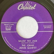 The Jonah Jones Quartet - Ballin' The Jack / Slowly But Surely (7") (Very Good (