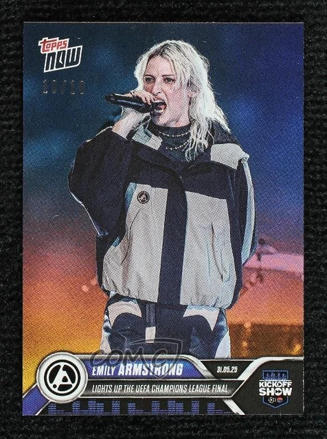 2024-25 Topps Now UEFA Club Competitions Black 10/10 Emily Armstrong #168 tw0
