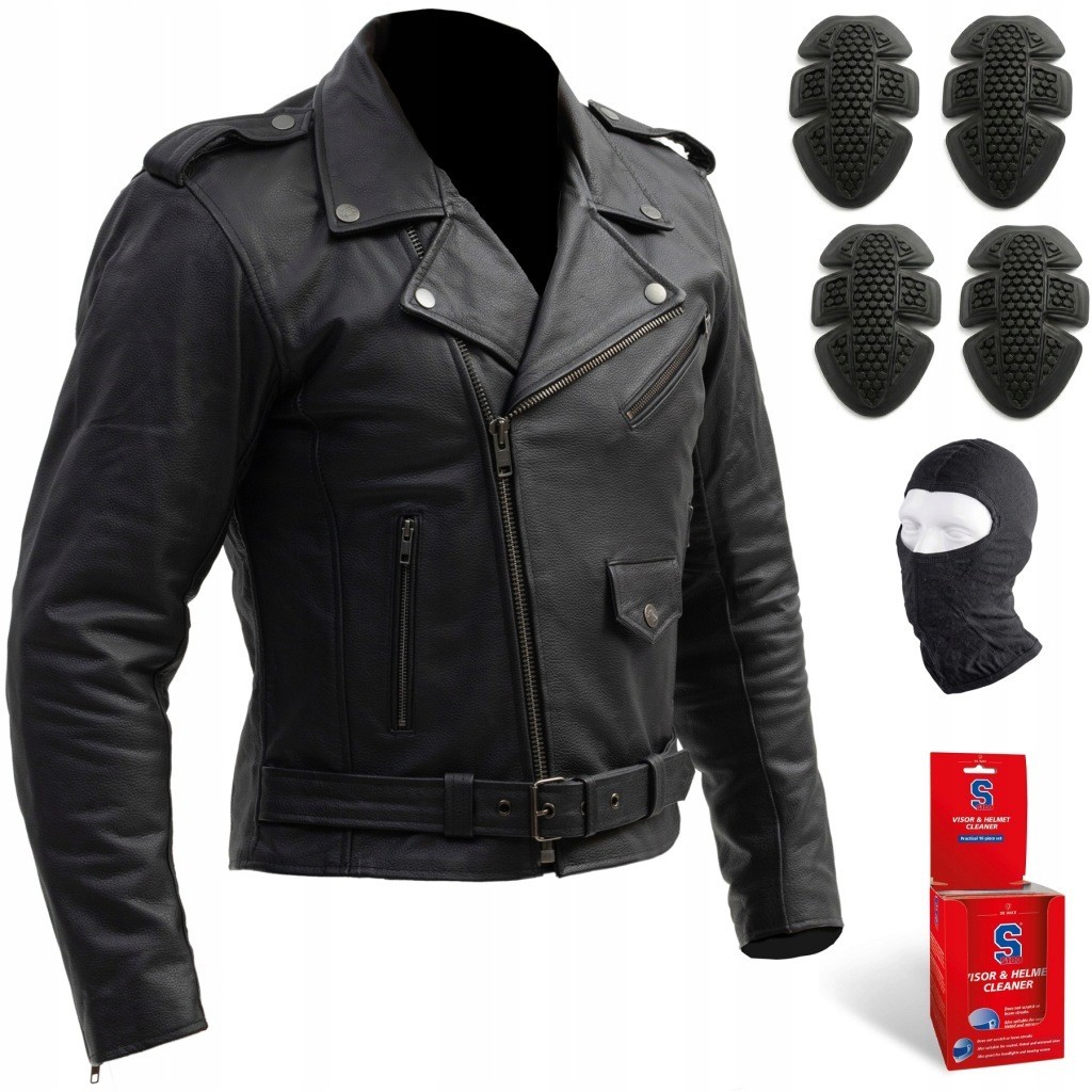 Giacca Moto Pelle Classica | Broger Rocker | Giacca Moto Uomo S-10XL