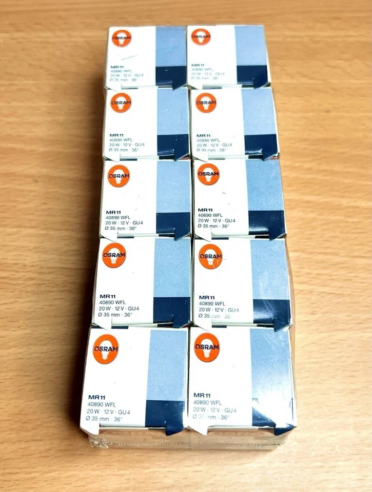 OSRAM DULUX MR11 40890 WFL 20W 12V GU 4 (100 Pack) - Image 3 of 4