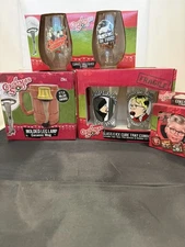 A Christmas Story-Movie *NEW LOT of  4 glass/ Leg Lamp Mug /Coasters/Ice Tray 