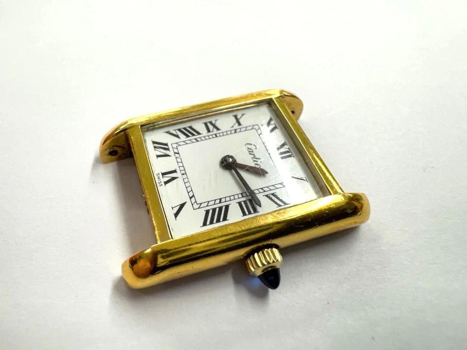 Cartier Tank, Vergoldet, Handaufzug, (Pre Must), Swiss Made - Bild 3 von 4