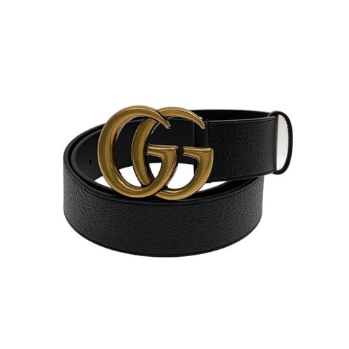 Used GUCCI◆Belt/Leather/BLK/Men's/406831 DJ20T//