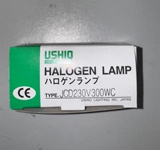 USHIO JCD230V 300WC HALOGEN LAMP