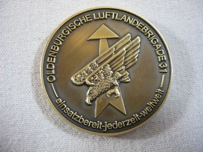 Bundeswehr Kommandeurscoin Oldenburgische Luftlandebrigade 31