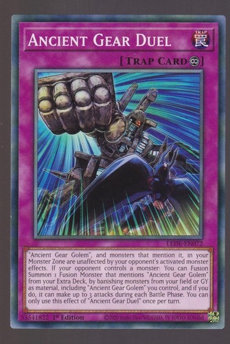 YU-GI-OH! Ancient Gear Knight Card - SGX1-END10 Common 1st Edition, Speed Duel GX Collection - View #2