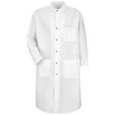 Red Kap Snap-Front Spun Polyester Butcher Coat