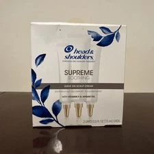 3 Head & Shoulders Supreme Soothing Leave On Scalp Cream 0.5oz
