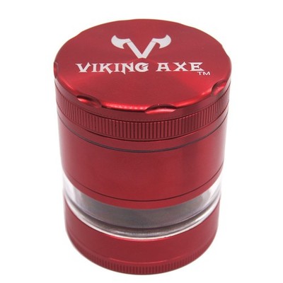 2.5''  VIKING AXE Aluminum 4 Piece Herb Grinder Tobacco & Spice Crusher for gift