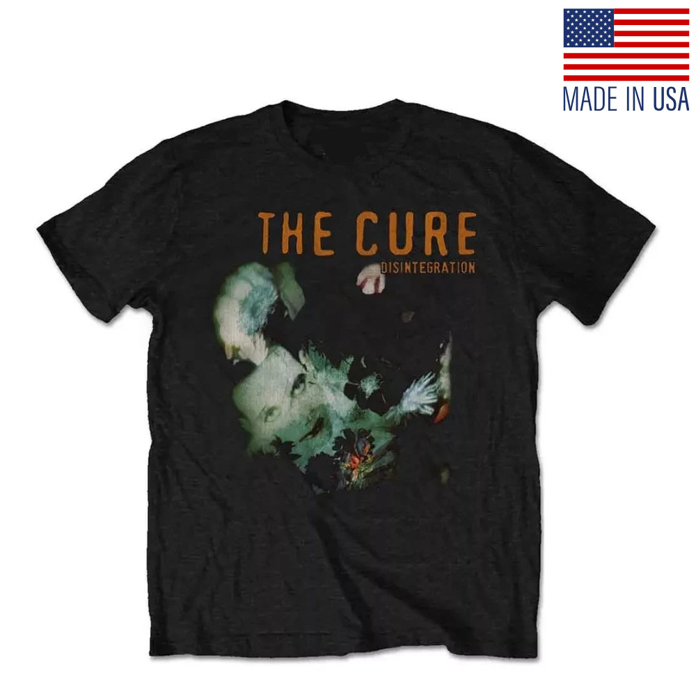 The Cure Disintegration T-Shirt Black New Apparel Reprint T-Shirt S-5XL