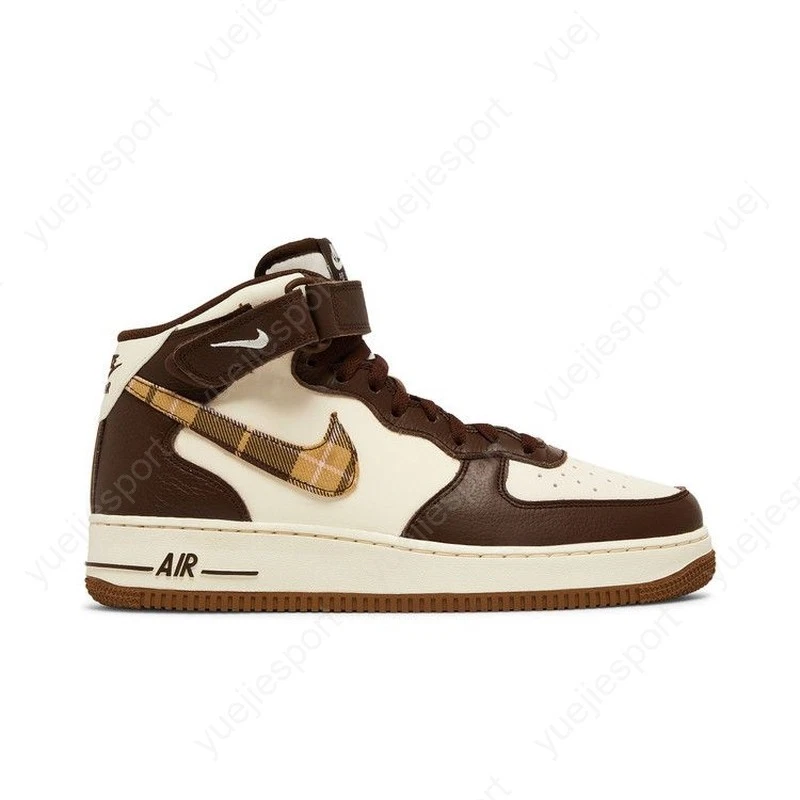 Preços baixos em Nike Air Force 1 Mid Brown Plaid | eBay