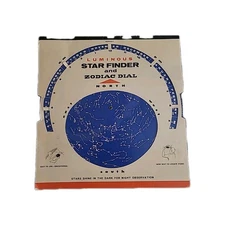 VTG Luminous Star Finder Zodiac Dial Hubbard Scientific Constellation 1970&Cards