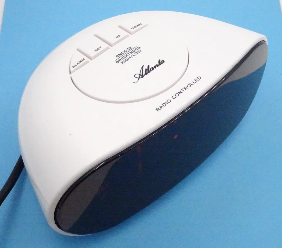 ATLANTA Top-Marke Funk Wecker Digital Wiederholung Beleuchtung Netzkabel 1138/03 - Bild 4 von 4