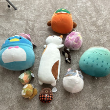 Squishmallows Lot of 10 Assorted Plush Stuffed Animals, Small/Medium 6-24 in
