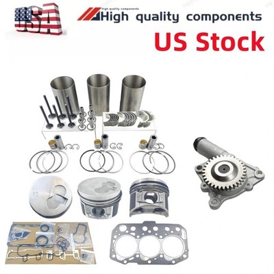 3TNM74 Rebuild Kit+oil pump for Yanmar Engine John Deere Engine 1023E Tractor