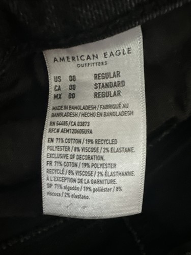 American Eagle Damen Super Hi-Rise Jegging Jeans Größe 00 Stretch - Bild 4 von 5