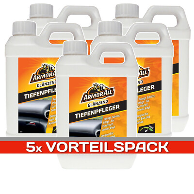 5x ARMOR ALL Auto Cockpit Kunststoff Reiniger Tiefenpfleger Vinyl glänzend 2L