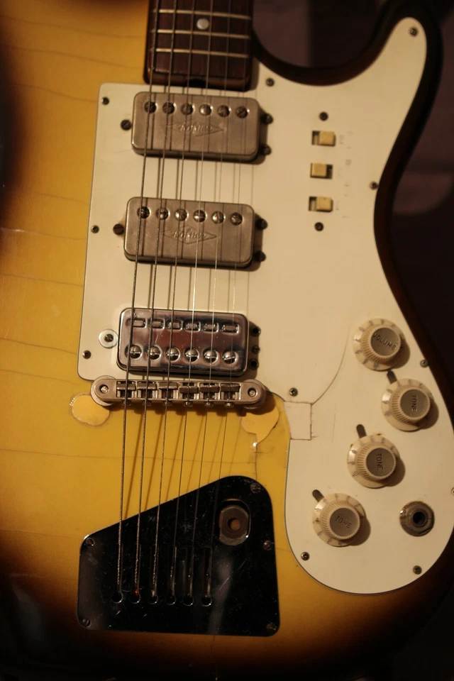Guitarra vintage Hofner Galaxie 173/S hecha en Alemania 1965 2 tonos Sunburst Foto 3 de 4