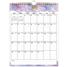 2025-2026 Wall Calendar Colorful 8.5x11 inch JUL 2025-DEC 2026 Monthly Hook