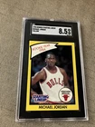 1990 Kenner Starting Lineup Michael Jordan SGC 8.5 Yellow “Rookie Year”Card RARE