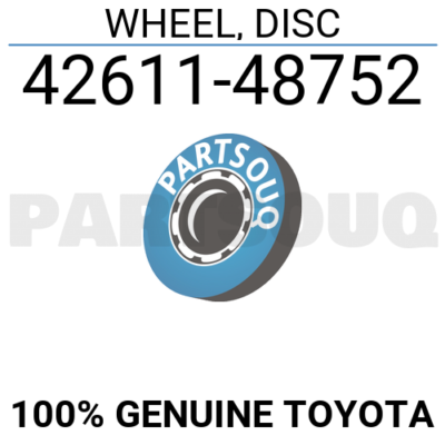 4261148752 Genuine Toyota WHEEL, DISC 42611-48752 | eBay