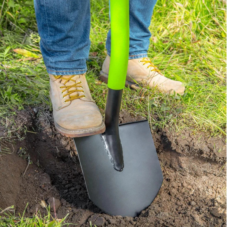 VERTO Ergonomic Spitzspaten Metallstiel Spaten Gärtner Werkzeug Schaufel - Bild 2 von 4