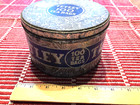 VINTAGE TETLEY TEA BAGS EMPTY TIN CAN 6"W X 3.75"H — photo 1