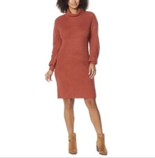 WE by Living in Yellow Turtleneck Sweater Dress Women's 3X Rust NWT