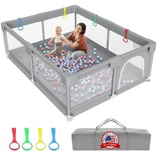 Corral Grande Para Ni os Varios Ninos Centro De Juegos Playpen Plegable 71" x 59
