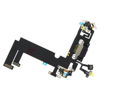 OEM Charging Port Dock Flex Cable Mic Replacement for iPhone 12 Mini Black