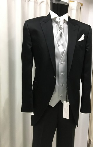 ABITO UOMO SPOSO NERO TIGHT FIRMATO CARLO PIGNATELLI CERIMONIA SUIT WEDDING  | eBay