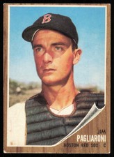 1962 Topps #81 Jim Pagliaroni Boston Red Sox