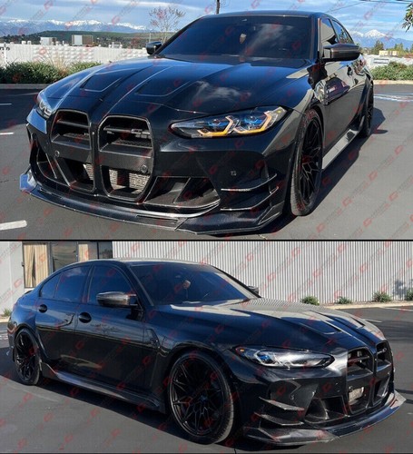 FOR 21-25 BMW G80 M3 G82 G83 M4 G87 M2 CARBON FIBER ADD ON SIDE MIRROR COVER CAP - Picture 3 of 5