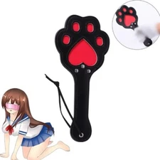 28cm Spanking Paddle Bdsm Cat Paw Flogger PU Leather Sex Slave Sm Whip Fouet